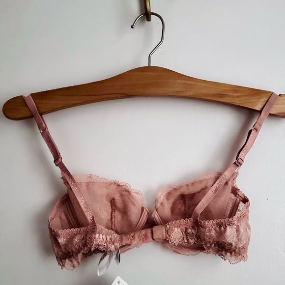 Rose lave La Perla balconette lace bra | 30 B - Picture 5 of 7